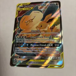Eevee & Snorlax GX SM169 Full Art Promo – Near Mint – Authentic Pokemon Card - Image 5