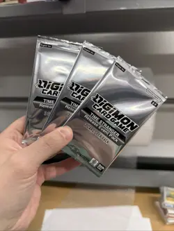 3x Digimon Card Game BT24 Time Stranger Release Event Pack Sealed - Image 1