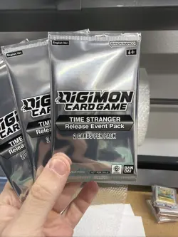 3x Digimon Card Game BT24 Time Stranger Release Event Pack Sealed - Image 3