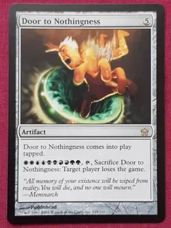 Magic The Gathering FIFTH DAWN DOOR TO NOTHINGNESS artifact card MTG - Image 1