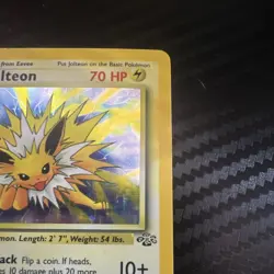 Pokemon Jolteon Jungle Holo Rare 4/64 70 HP 1999 Unlimited Wizards English Card - Image 3