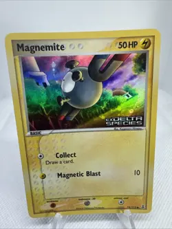 Magnemite 74/113 EX Delta Species Stamped Reverse Holo Pokemon TCG Card - Image 1