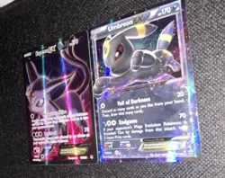 Pokemon TCG Espeon EX & Umbreon EX Holo Lot of 2 Cards English - Image 1