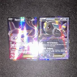 Pokemon TCG Espeon EX & Umbreon EX Holo Lot of 2 Cards English - Image 2