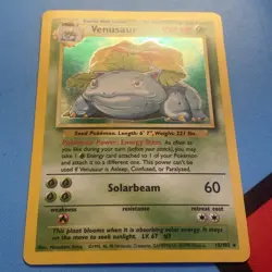 Venusaur 15/102 Base Set Holo Pokemon Card Near Mint Very Clean!! ⭐ - Image 1