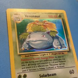 Venusaur 15/102 Base Set Holo Pokemon Card Near Mint Very Clean!! ⭐ - Image 3