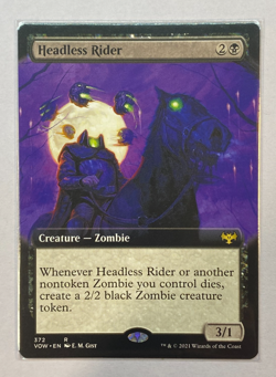 MTG - Innistrad: Crimson Vow - Headless Rider - Extended Art - NM - Image 1