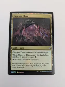 FOIL Gateway Plaza (Common, War Of The Spark) Light Played LP MTG TCG - Image 1