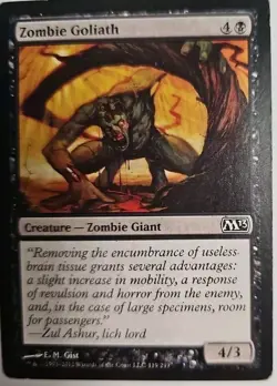 MTG Magic The Gathering Card Zombie GoliathCreature Zombie Giant Black M13 - Image 1