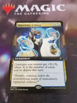 Mtg. Knowledge is Power. Extended Art. Murders at Karlov Manor. Nm - Image 1