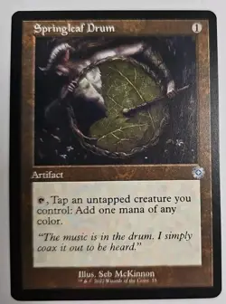 MTG Magic The Gathering Card Springleaf DrumArtifact The Brothers War - Image 1