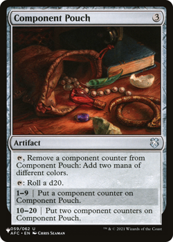 COMPONENT POUCH x1 mtg NM-M The List 1 Unc - Image 1
