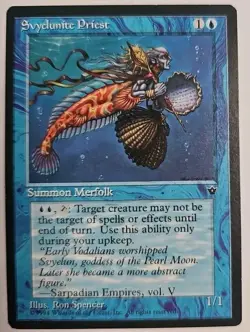 MTG Magic The Gathering Card Svyclunite Priest Summon Merfolk Blue Fallen Empire - Image 1