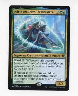 Adrix and Nev, Twincasters NM Commander: Murders at Karlov Manor 198 MTG Regular - Image 1