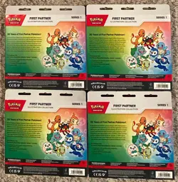 Pokemon TCG First Partner Illustration Collection Series 1 New Sealed lot of 4 - Image 2