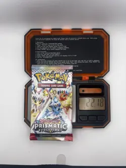 HEAVYU 22.18g VERY HEAVY Prismatic Evolutions Pokemon Sealed Booster Pack New - Image 2