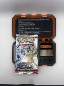 HEAVYU 22.18g VERY HEAVY Prismatic Evolutions Pokemon Sealed Booster Pack New - Image 3