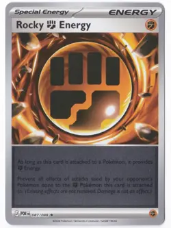 Pokemon Rocky Fighting Energy Perfect Order 087/088 Reverse Holo Rare - NM - Image 1