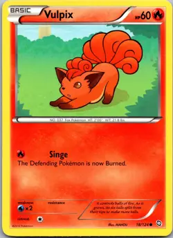 Vulpix 18/124 - Dragons Exalted - NM Pokemon TCG - Image 1