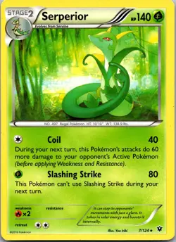 Serperior 7/124 - XY - Fates Collide - NM Pokemon TCG - Image 1