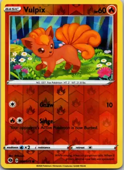 Vulpix 06/73 Reverse Holo - Champion's Path - NM Pokemon TCG - Image 1