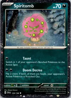 Spiritomb - (Cosmos Holo) 129/198 - NM Pokemon TCG - Image 1