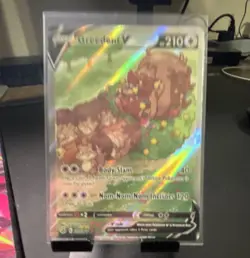Pokemon Greedent V 257/264 Swsh08: Fusion Strike Ultra Rare Full Art Holo 210 HP - Image 1