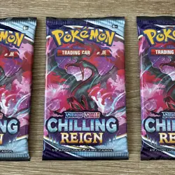 Lot 3 Pokemon Chilling Reign Booster Pack Sealed Sword Shield TCG - Image 3