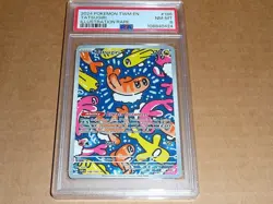 2024 Pokemon TWIGHT MASQUERADE EN TATSUGIRI ILLUSTRATION RARE #186 PSA 8 - Image 1
