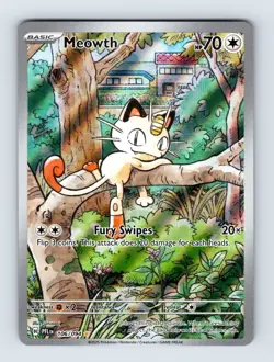 Meowth - Phantasmal Flames 106/094 - Illustration Rare - NM - Pokemon - Image 1