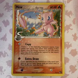 Pokemon Mew (Delta Species) 003/017 POP Series 5 Holo Rare 60HP Basic 2007 Card - Image 1