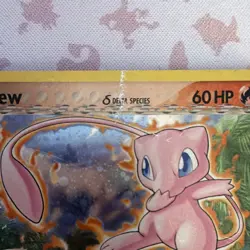 Pokemon Mew (Delta Species) 003/017 POP Series 5 Holo Rare 60HP Basic 2007 Card - Image 3