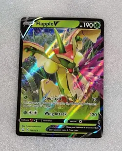 Flapple V 018/163 NM/M SWSH Battle Styles Pokemon TCG - Image 1