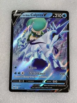 Ice Rider Calyrex V 045/198 NM/M Swsh06 Chilling Reign Pokemon TCG - Image 1