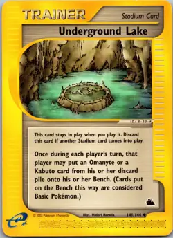 Underground Lake 141/144 - Skyridge - NM Pokemon TCG - Image 1