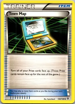 Town Map 136/149 - Boundaries Crossed - NM Pokemon TCG - Image 1