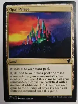 MTG Magic The Gathering Card Opal Palace Land Commander 2017 - Image 1