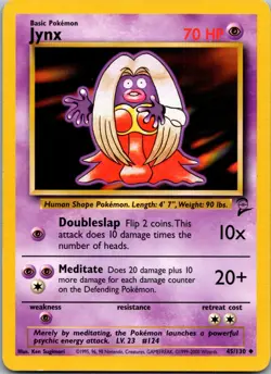 Jynx 045/130 - Base Set 2 - NM Pokemon TCG - Image 1