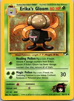Erika's Gloom (45) 045/132 - Gym Heroes - MP Pokemon TCG - Image 1