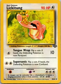 Lickitung 38/64 - Jungle - LP Pokemon TCG - Image 1