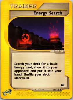 Energy Search 153/165 - Expedition - LP Pokemon TCG - Image 1