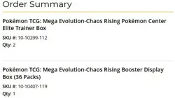 Chaos Rising Pokemon Center ETB X2 & Booster Box CONFIRMED PRESALE. - Image 4