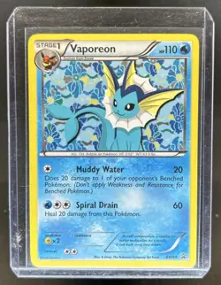 2011 Pokemon BW Black Star Promos Vaporeon #BW89 - Image 1