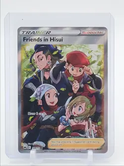 FRIENDS IN HISUI 2023 POKEMON SWSH CROWN ZENITH ULTRA RARE 148/159 Q1048 - Image 1