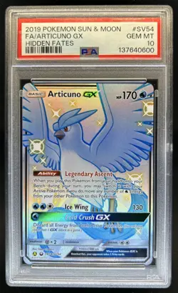 2019 Pokemon SM Hidden Fates Articuno GX #SV54/SV94 PSA 10 GEM MINT - Image 1