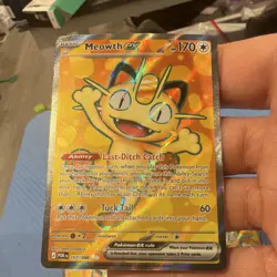 Pokemon Meowth EX 107/108 Evolutions Full Art Holo Ultra Rare 170 HP - Image 1