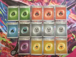 151 Cosmos Holo Energy Set 14 Lo NM Multiple Swirls Pokemon SVE 001-006, 008 - Image 1