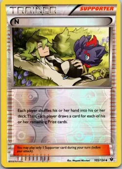 N 105/124 Reverse Holo - XY - Fates Collide - NM Pokemon TCG - Image 1