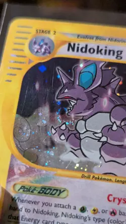 Nidoking - 150/147 - Holo - SWIRL in mouth - Aquapolis - MP - Pokemon TCG - Image 3