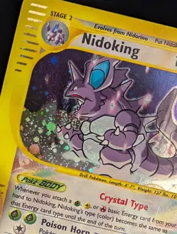 Nidoking - 150/147 - Holo - SWIRL in mouth - Aquapolis - MP - Pokemon TCG - Image 4